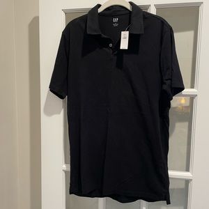 GAP NWT Mens Polo Sz Large Black